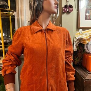 Retro Velour Sports Jacket